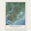 Mount Pleasant, South Carolina map print, the full design