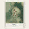 Aquilla, Texas map print, the full design