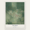 Du Bois, Nebraska map print, the full design