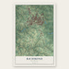 Richmond, Kentucky map print, the full design