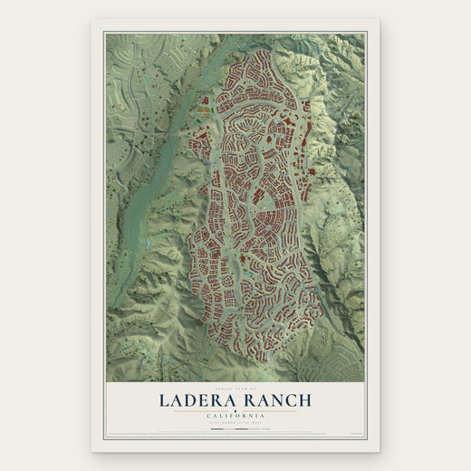 Ladera Ranch, California map print, the full design