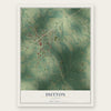 Dutton, Alabama map print, the full design