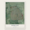 Homeland, Maryland map print, the full design