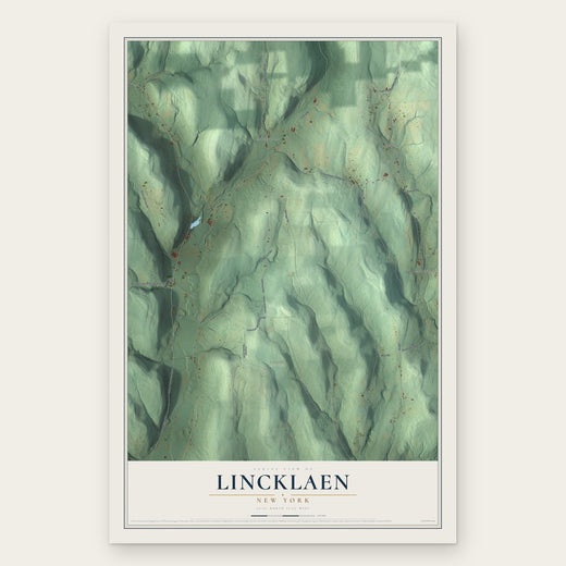 Lincklaen, New York map print, the full design
