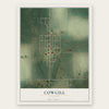 Cowgill, Missouri map print, the full design