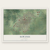 Kewanee, Illinois map print, the full design