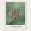Carrollton Ridge, Maryland map print, the full design