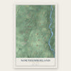 Northumberland, New York map print, the full design