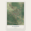 Stanfield, Oregon map print, the full design