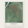 Brooklyn, Maryland map print, the full design