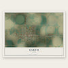 Earth, Texas map print, the full design