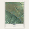 Irwin, Idaho map print, the full design