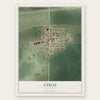 Cisco, Illinois map print, the full design