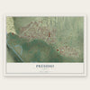 Presidio, Texas map print, the full design