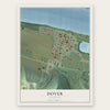Dover, Kentucky map print, the full design
