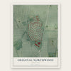 Original Northwood, Maryland map print, the full design
