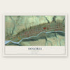 Dolores, Colorado map print, the full design