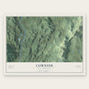 Cornish, New Hampshire map print, the full design