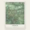Limerick, Pennsylvania map print, the full design