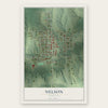 Nelson, Nebraska map print, the full design