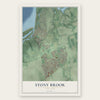Stony Brook, New York map print, the full design