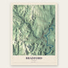 Bradford, Vermont map print, the full design