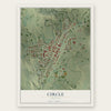 Circle, Montana map print, the full design