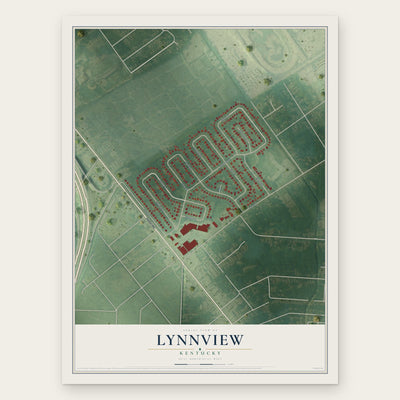 Lynnview, Kentucky map print, the full design