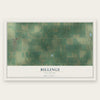Billings, Oklahoma map print, the full design