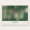 Barlow, Kentucky map print, the full design
