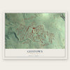 Geistown, Pennsylvania map print, the full design