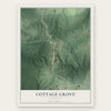 Cottage Grove, Tennessee map print, the full design