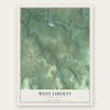 West Liberty, Pennsylvania map print, the full design