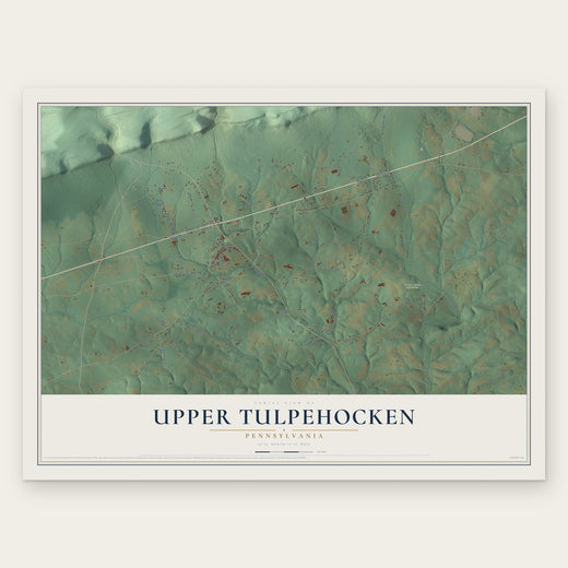 Upper Tulpehocken, Pennsylvania map print, the full design