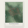 Bloomingburg, Ohio map print, the full design