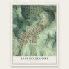 East McKeesport, Pennsylvania map print, the full design