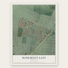 Rosemont East, Maryland map print, the full design