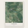 Yaphank, New York map print, the full design