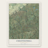 Chestnuthill, Pennsylvania map print, the full design