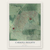 Carroll Heights, Georgia map print, the full design