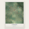 Coffeen, Illinois map print, the full design