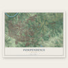 Independence, Missouri map print, the full design