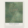 Mount Moriah, Missouri map print, the full design