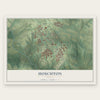 Hoschton, Georgia map print, the full design