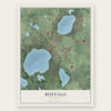 Buffalo, Minnesota map print, the full design
