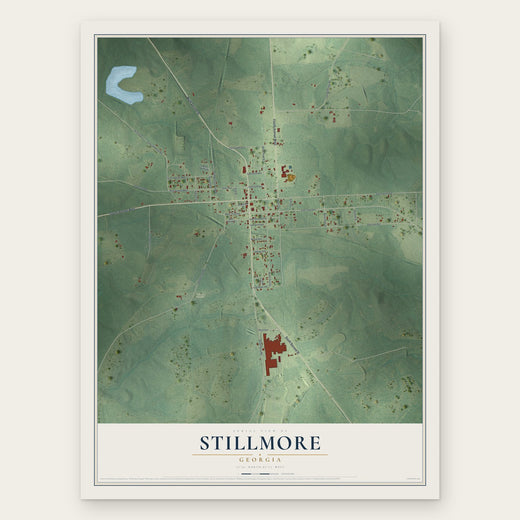 Stillmore, Georgia map print, the full design
