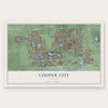 Cooper City, Florida map print, the full design