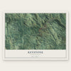 Keystone, South Dakota map print, the full design
