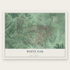White Oak, Ohio map print, the full design
