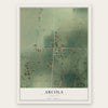 Arcola, Missouri map print, the full design